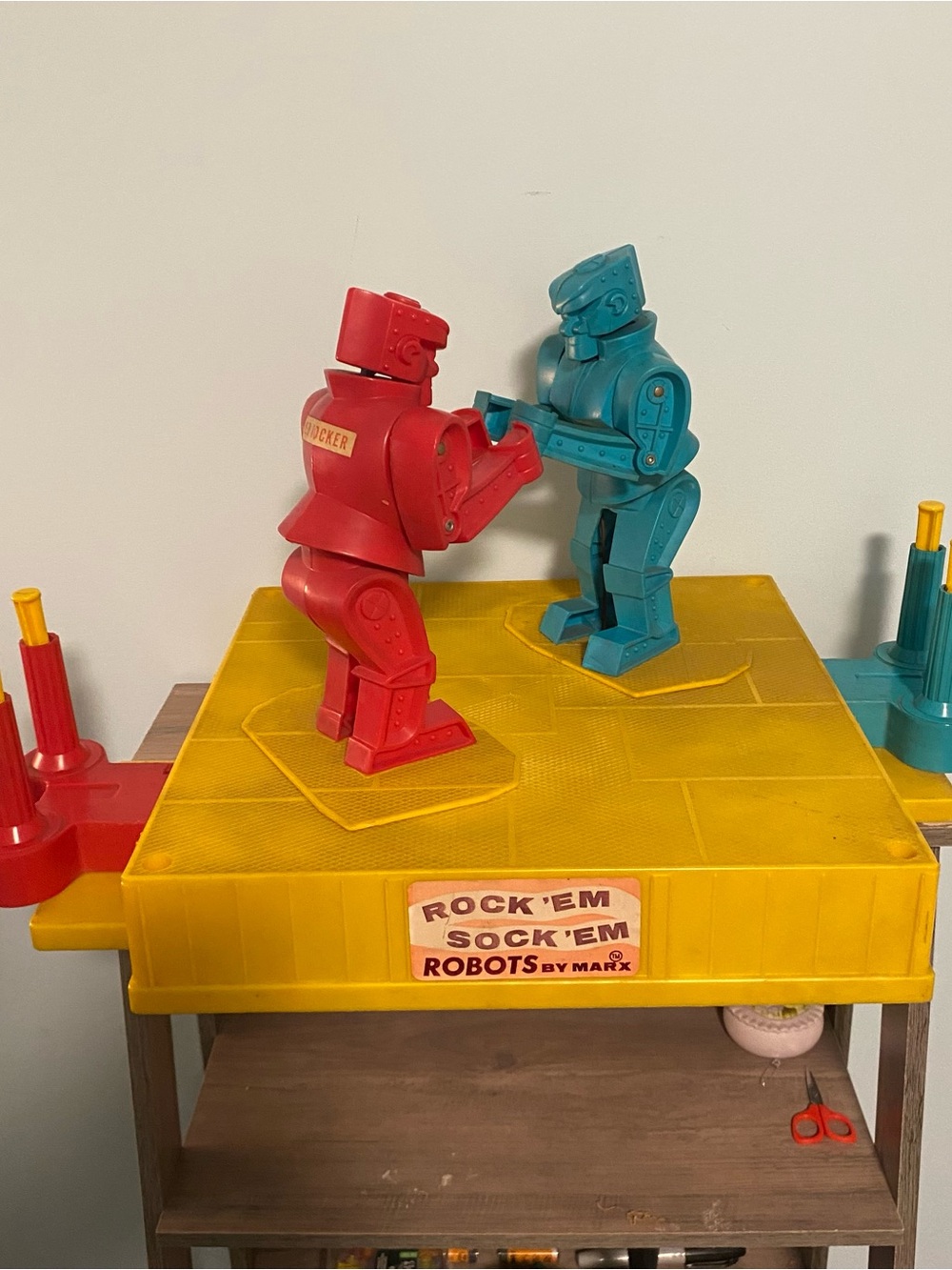 Vintage Marx Toys Rock Em Sock Em Robots 1966 Original Vintage 1960s All Working